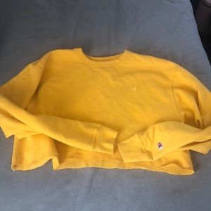 cropped sweatshirt